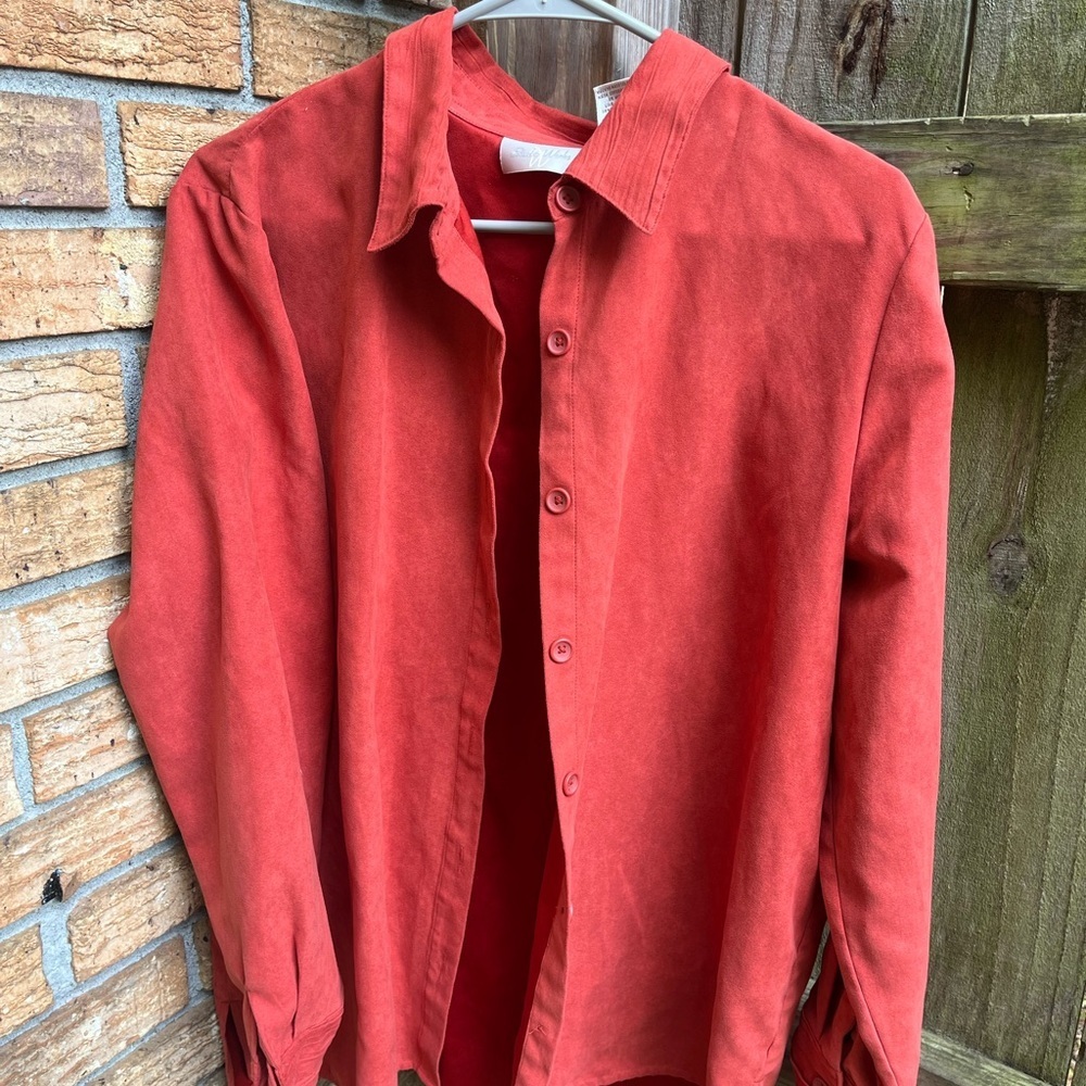 Studio Works Vintage Rust Orange Button Down Shirt